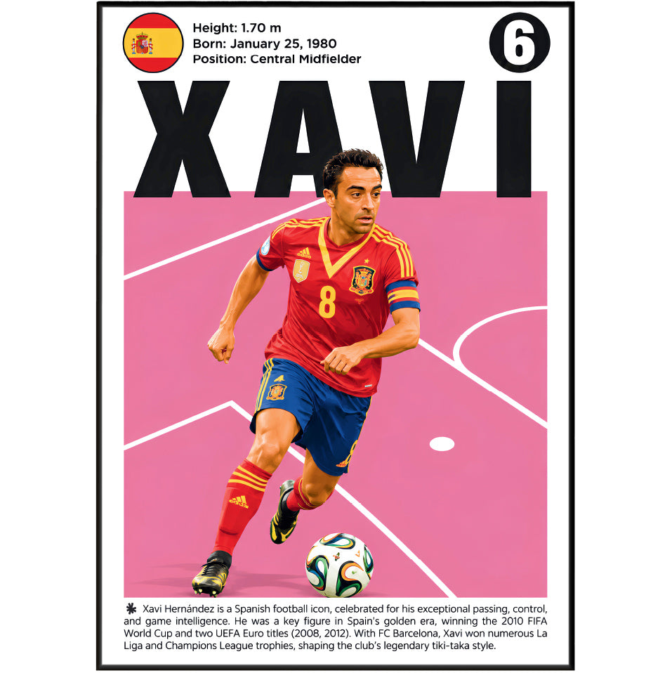 Xavi Hernández Poster poster print, view 2 – 98types