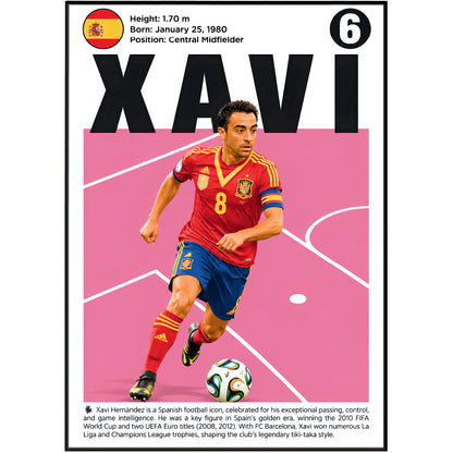 Xavi Hernández Poster poster print, view 2 – 98types