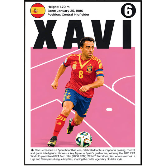 Xavi Hernández Poster poster print, view 2 – 98types