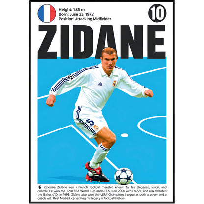 Zinedine Zidane Poster poster print UK – 98types