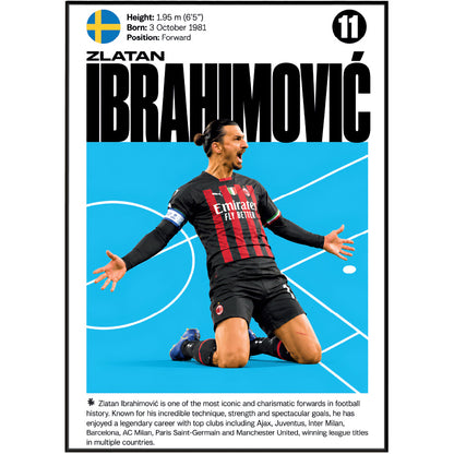 Zlatan Ibrahimović football poster – Zlatan Ibrahimović Football Poster – 98types