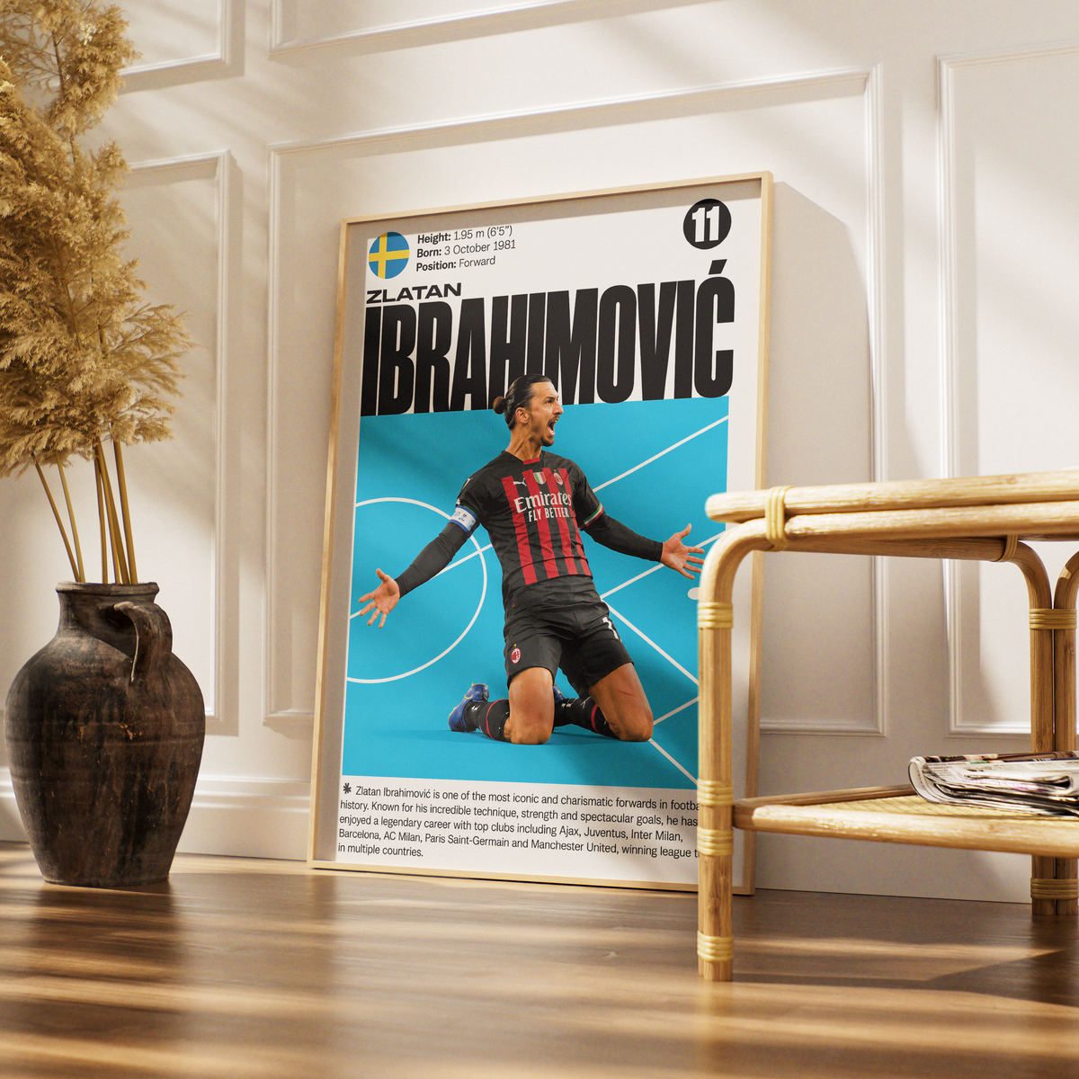 Zlatan Ibrahimović football poster – Zlatan Ibrahimović Football Poster – 98types