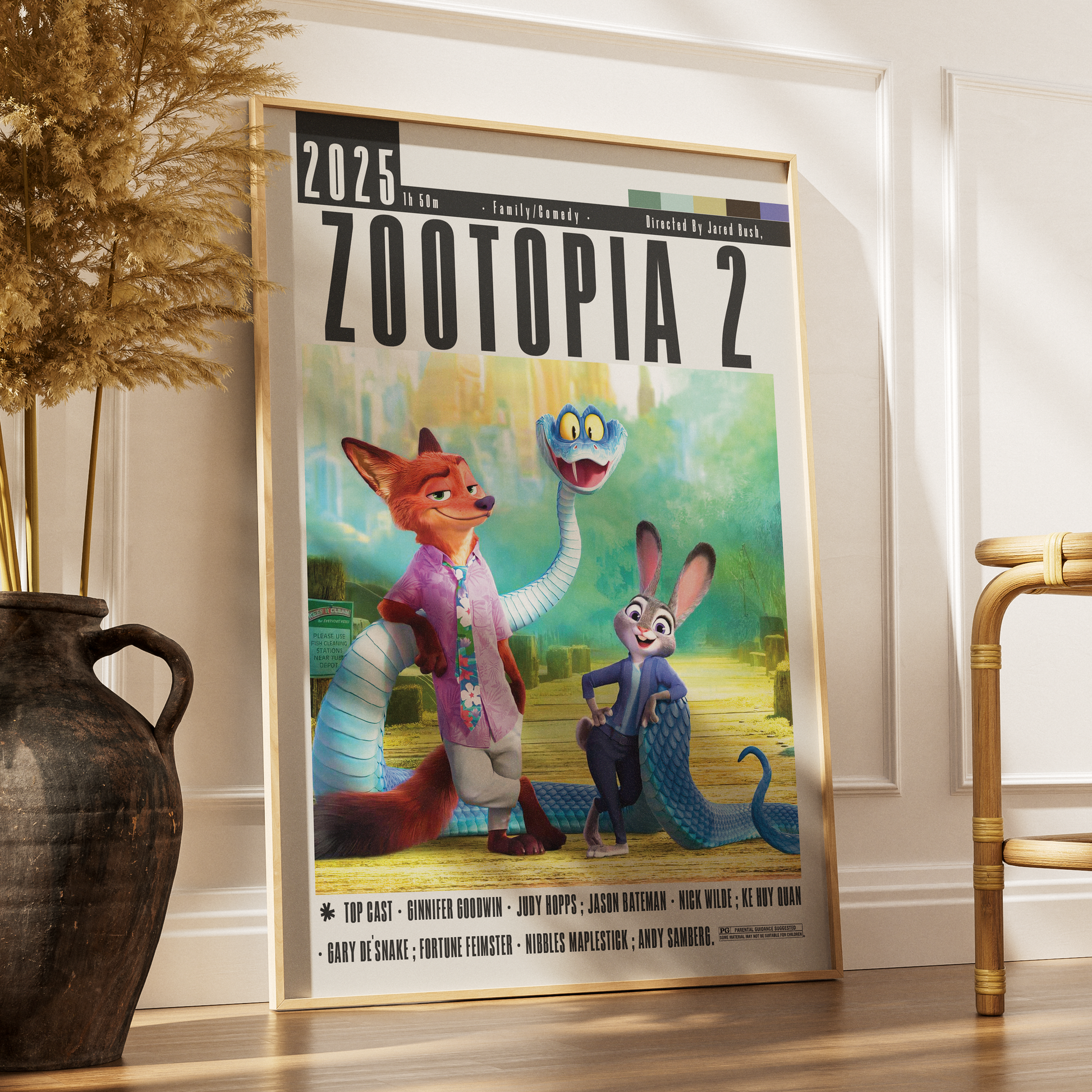 Zootopia 2 2025 animated movie poster art print UK