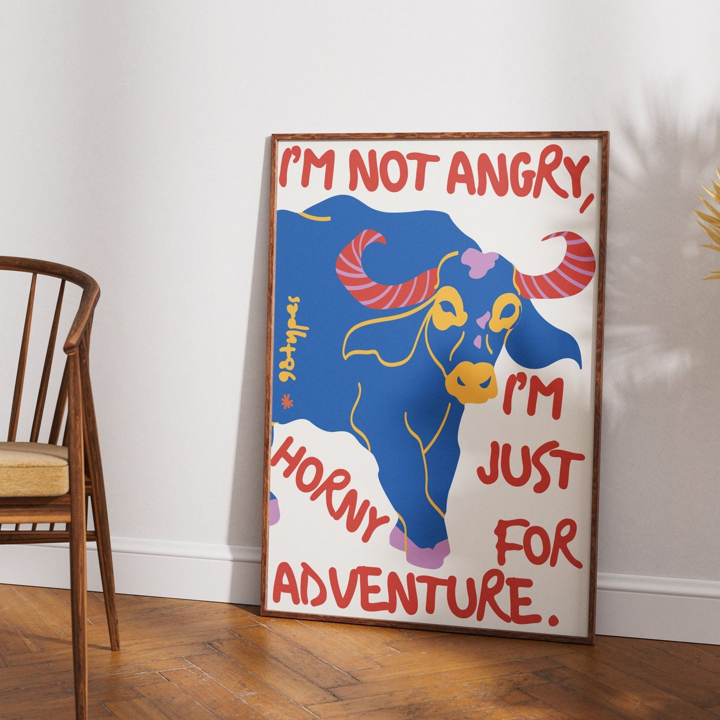 Bull Aesthetic Posters - 98typesAesthetic Animals Poster