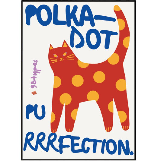 Cat Dot Aesthetic Posters - 98typesAesthetic Animals Poster
