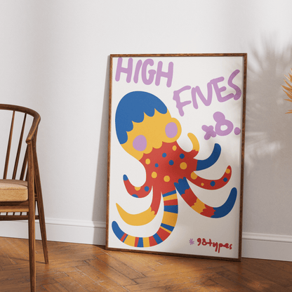 Octopus Aesthetic Posters - 98typesAesthetic Animals Poster