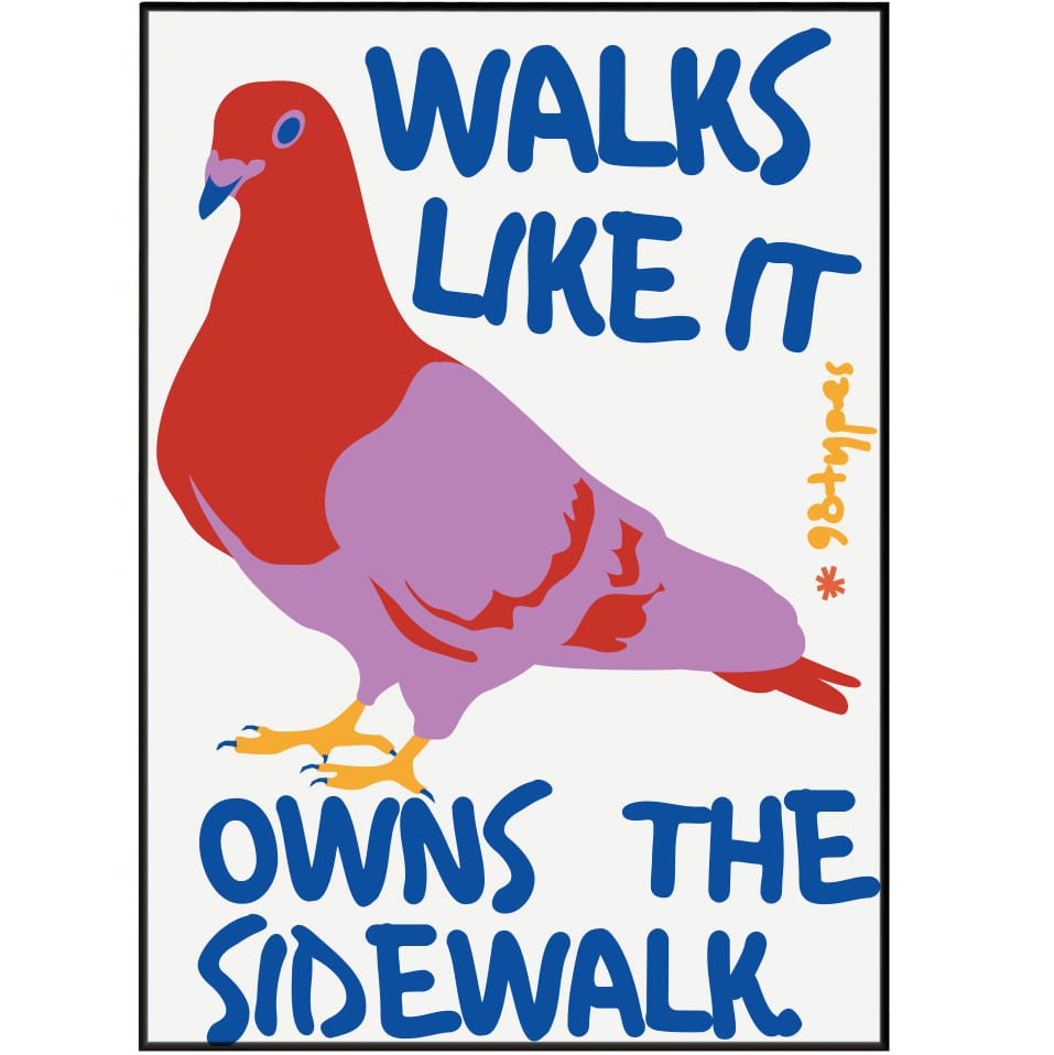Pigeon 2 Aesthetic Posters - 98typesAesthetic Animals Poster