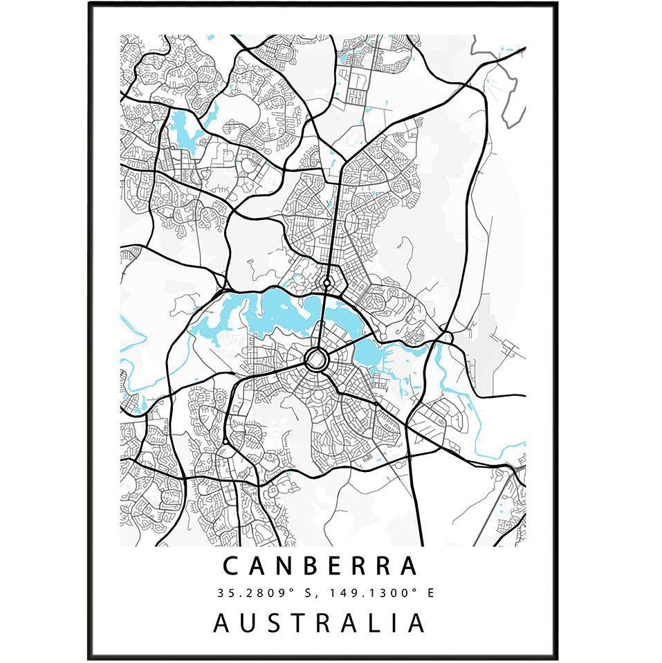 Canberra City Maps - 98typesAustralia Maps