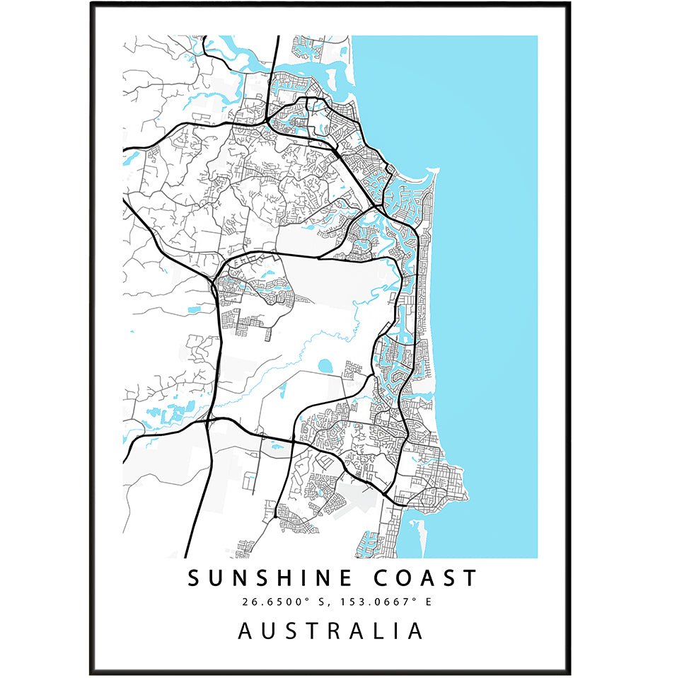Sunshine Coast City Maps - 98 Types Studio