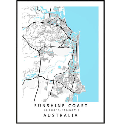 Sunshine Coast City Maps - 98typesAustralia Maps