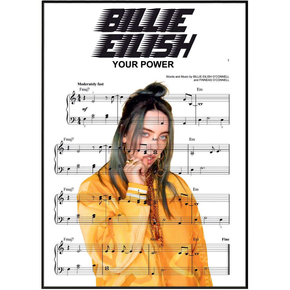 Billie Eilish - Your Power Print - 98types