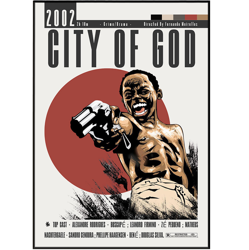 City of God (2002) Movie Posters - 98 Types StudioModern Minimal Movies