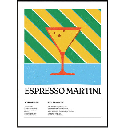 Espresso Martini Cocktail Posters - 98typesCocktail Recipes Posters