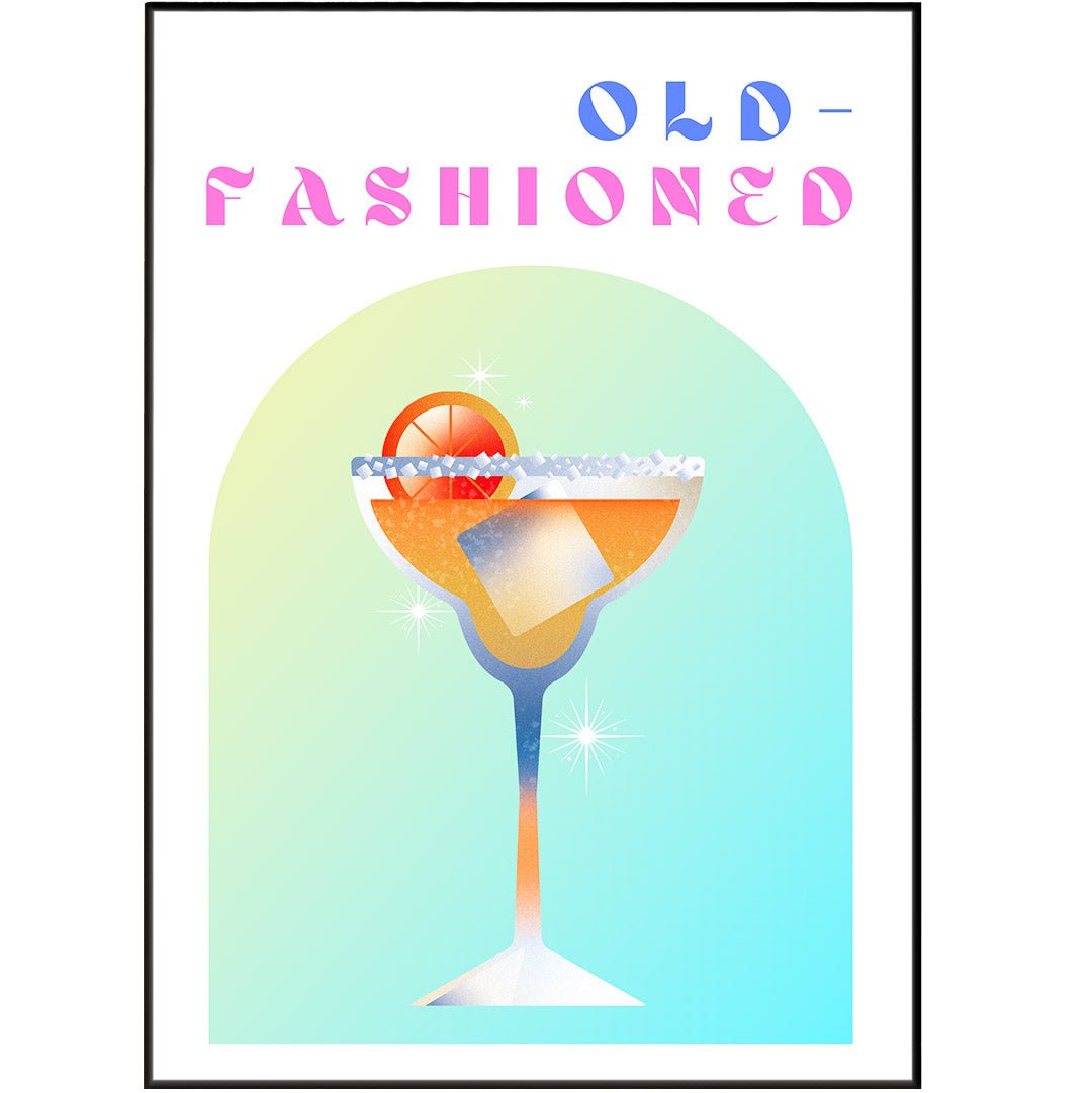 OLD FASHIONED COCKTAIL PRINT - 98typesCocktails