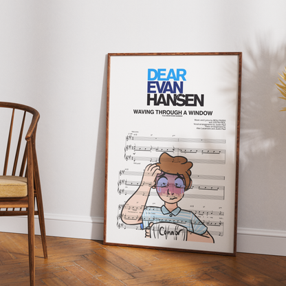 Dear Evan Hansen – Waving Through a Window Music Poster - 98types