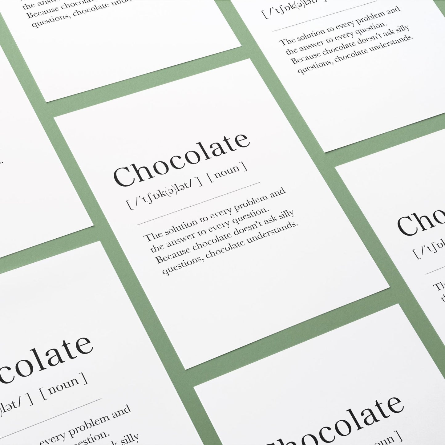 Chocolate Definition Prints - 98typesDefinitions