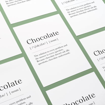 Chocolate Definition Prints - 98typesDefinitions