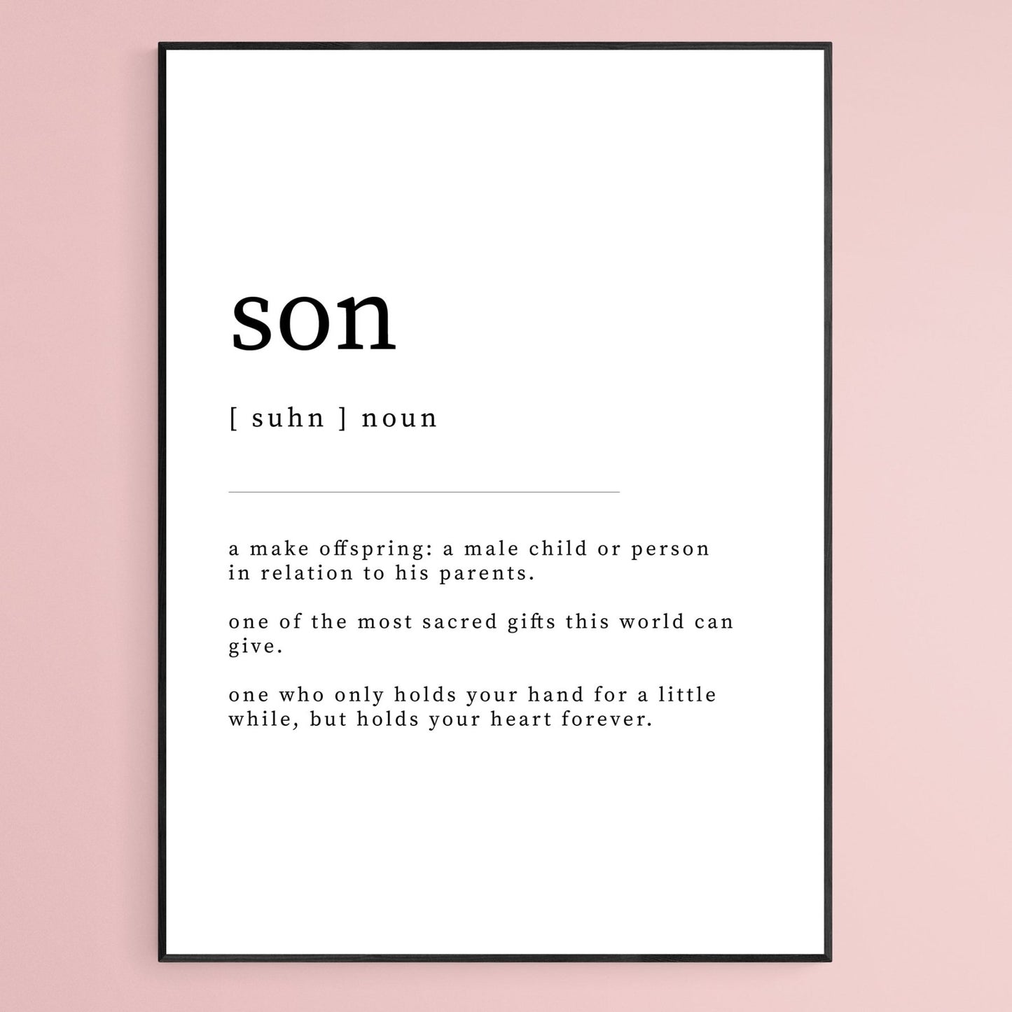 Son Definition Print - 98typesDefinitions