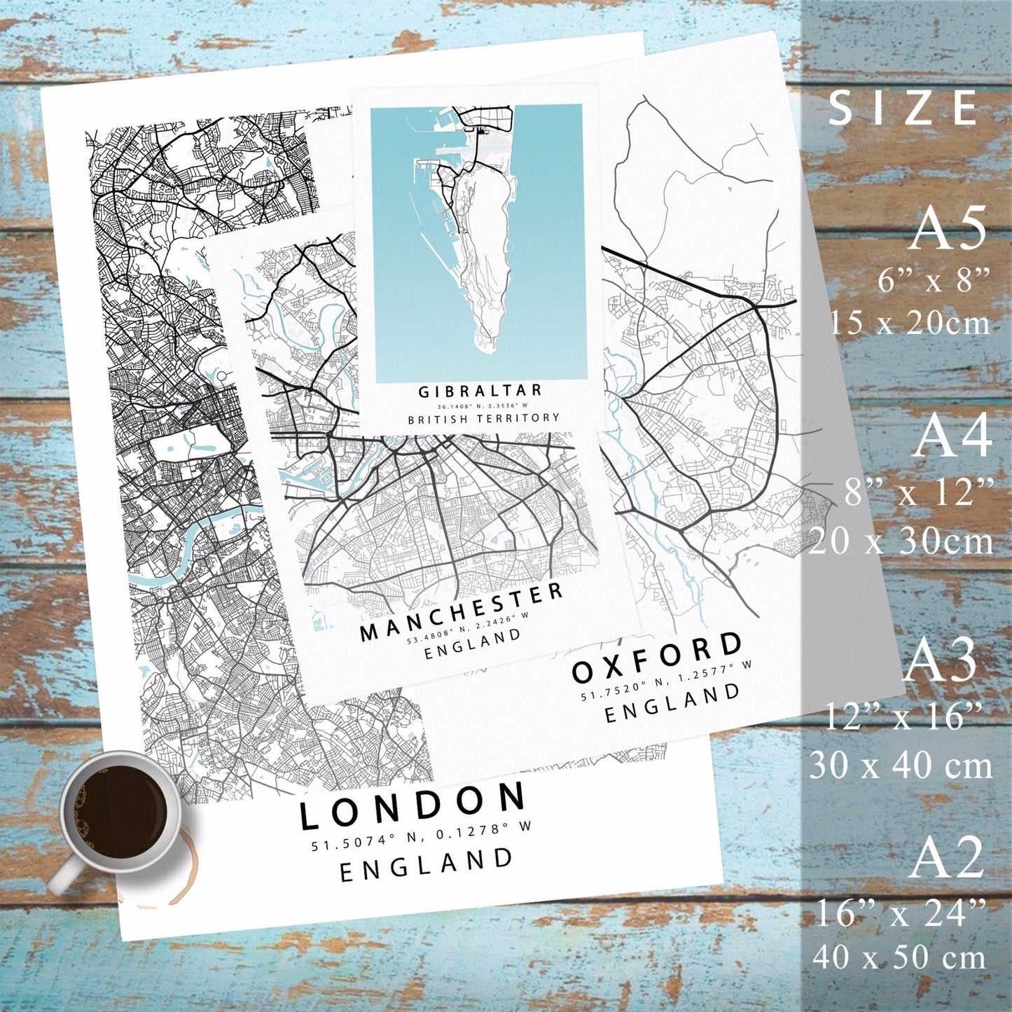 Florence Street Map Posters - 98typesEurope Maps
