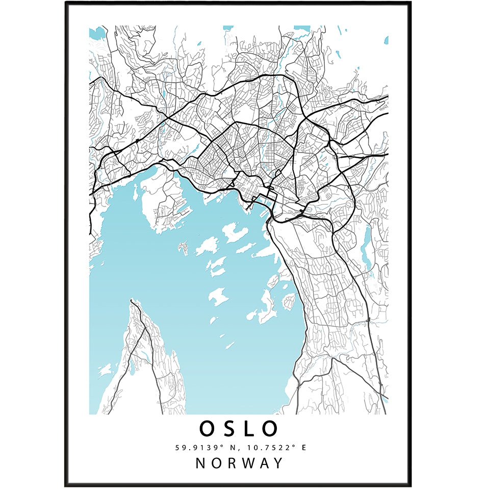 OSLO Italy Map Print - 98typesEurope Maps