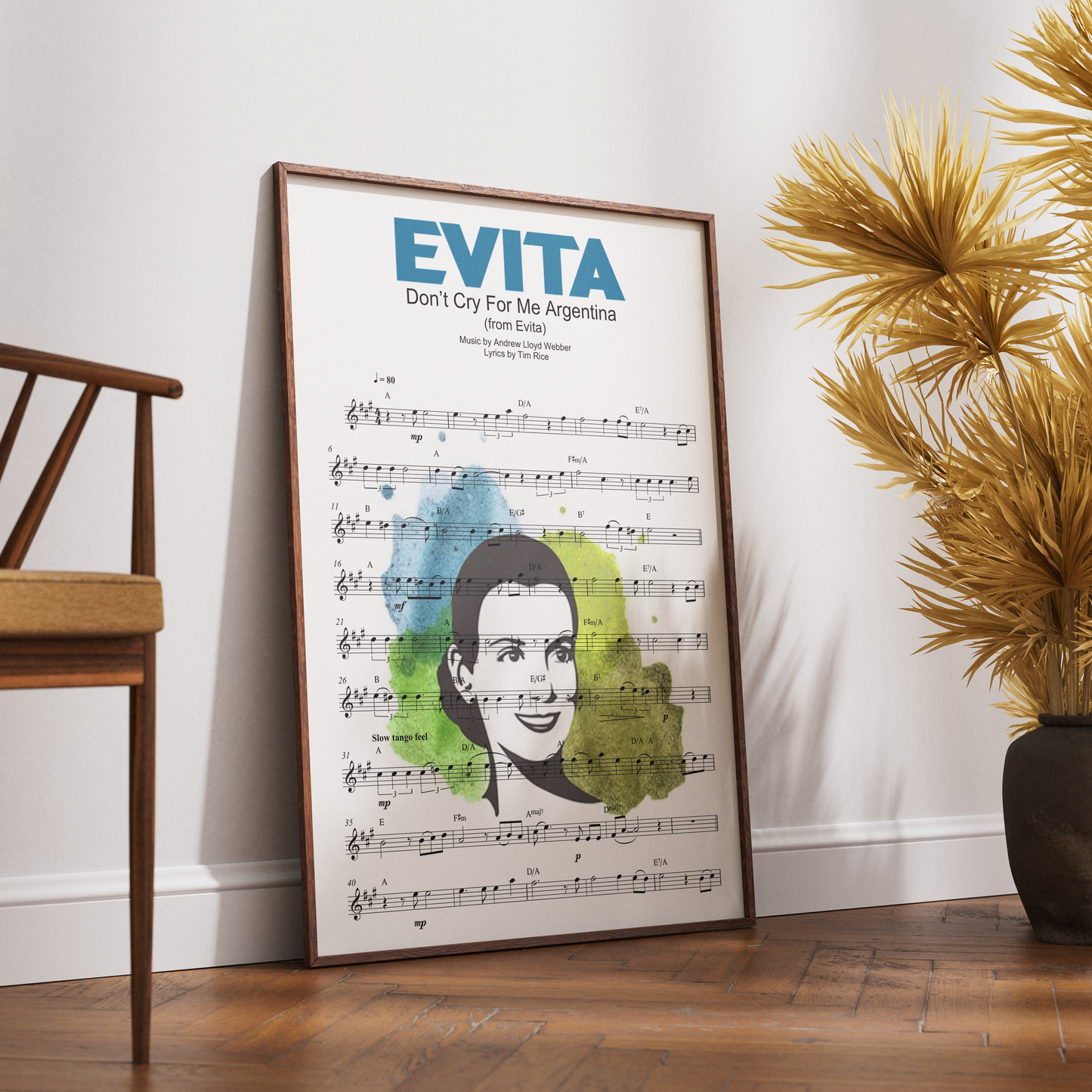 Evita – Don’t Cry for Me Argentina Musical Poster - 98types