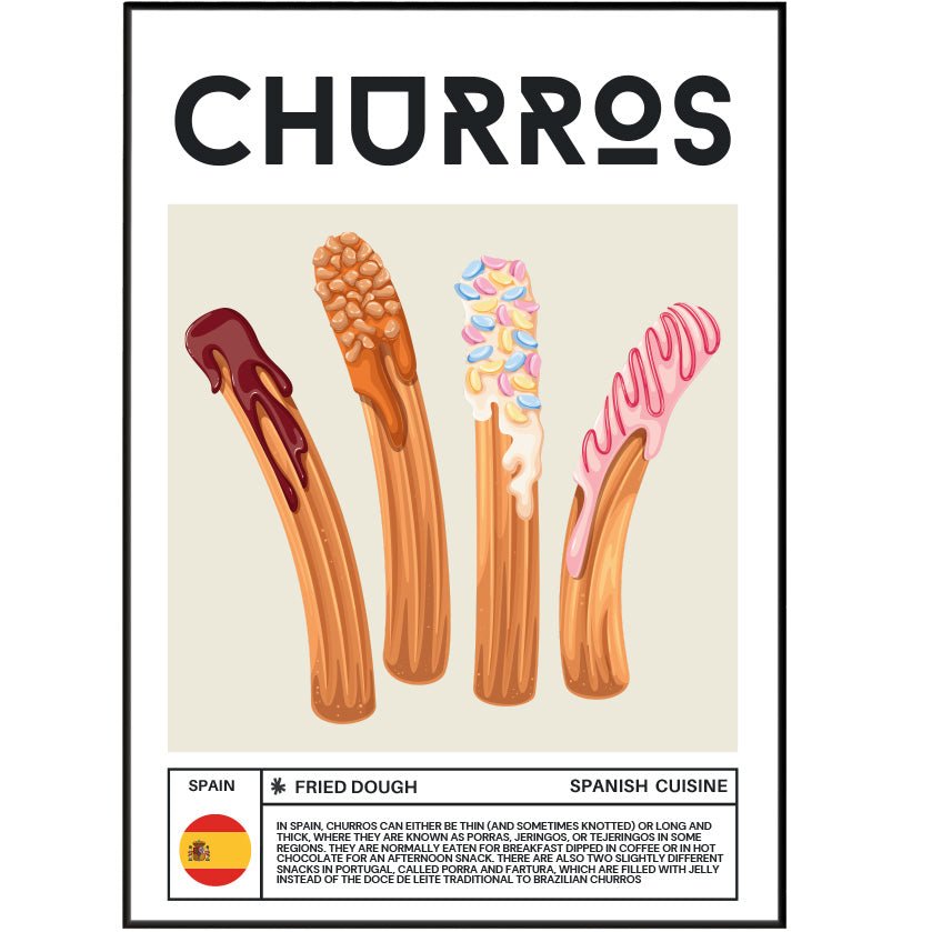 Churros Wall Art Posters - 98typesFood Art