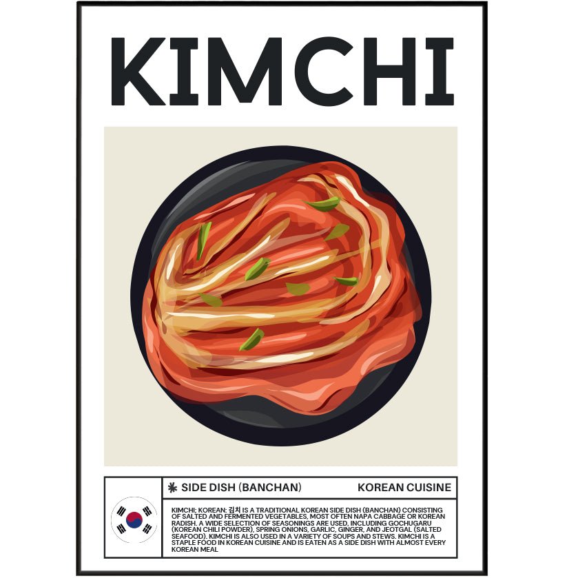 Kimchi Wall Art Posters - 98typesFood Art