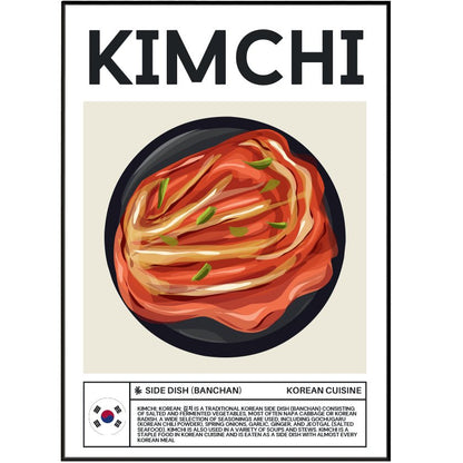 Kimchi Wall Art Posters - 98typesFood Art