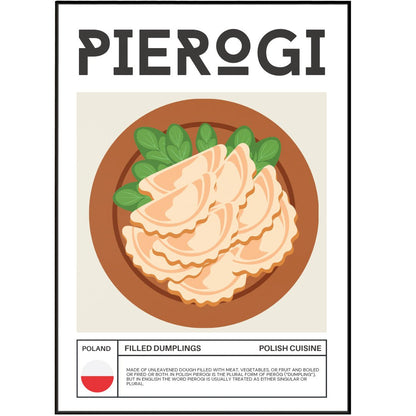 PIEROGI Wall Art Poster - 98typesFood Art