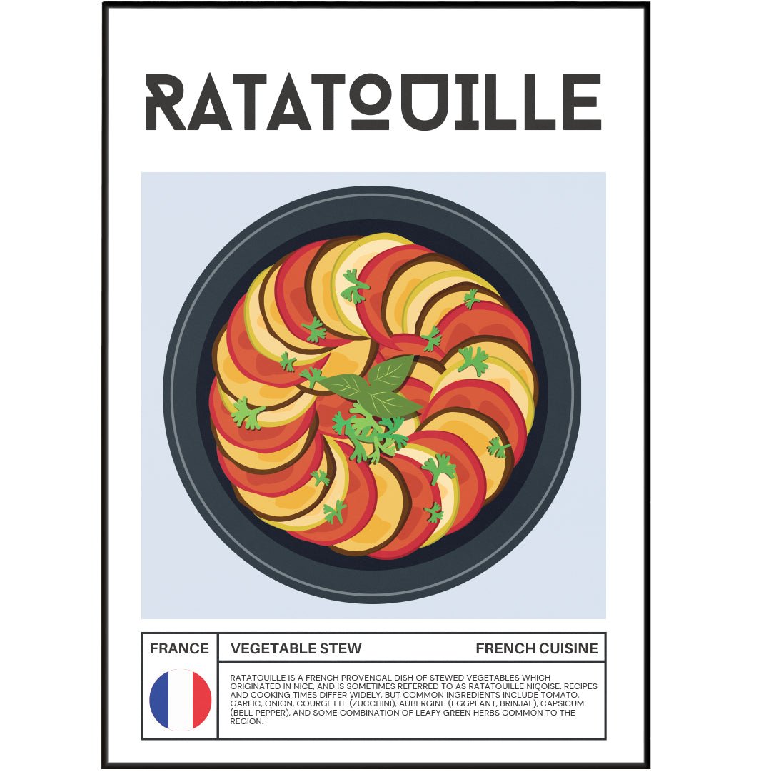 RATATOUILLE Wall Art Poster - 98typesFood Art