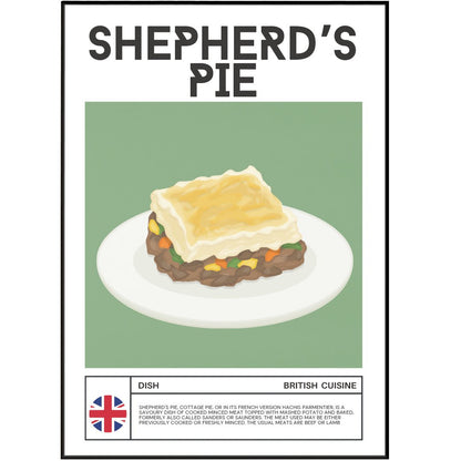 Shepherd's pie Wall Art Poster - 98typesFood Art