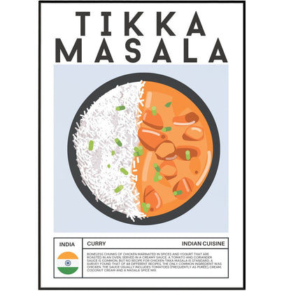 TIKKA MASALA Wall Art Poster - 98typesFood Art