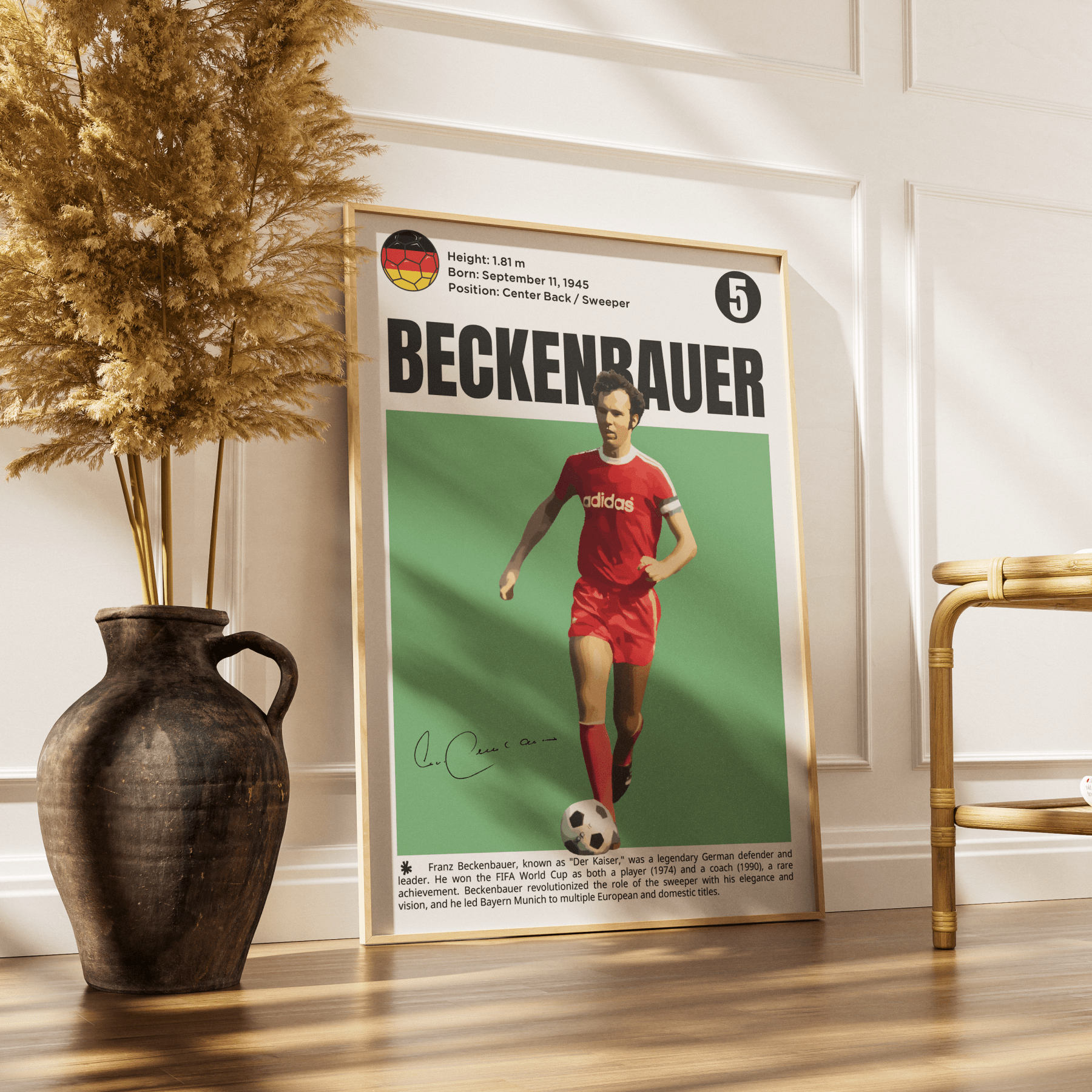 Beckenbauer Football Poster - 98typesFootball Posters