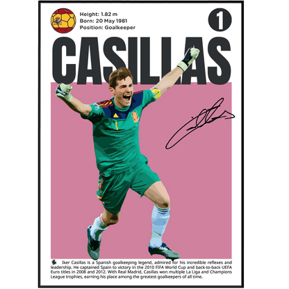 Casillas Football Posters - 98typesFootball Posters