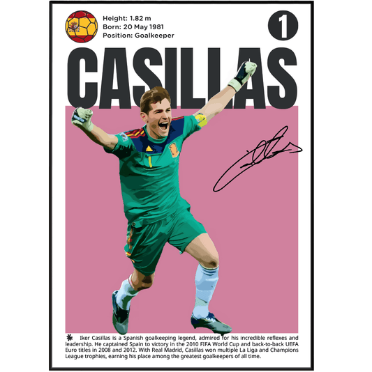Casillas Football Posters - 98typesFootball Posters