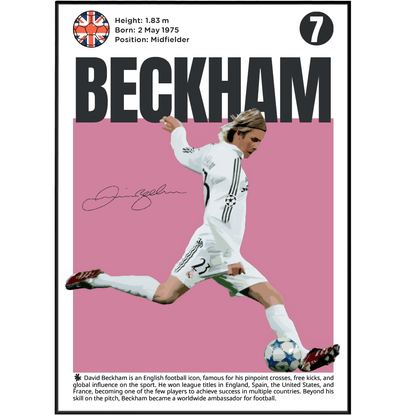 David Beckham N7 Football Posters - 98typesFootball Posters