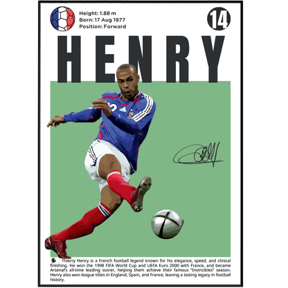 Henry N14 Football Poster - 98typesFootball Posters