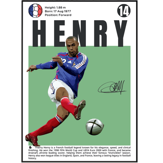 Henry N14 Football Poster - 98typesFootball Posters
