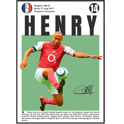 Henry N14 Football Posters - 98typesFootball Posters