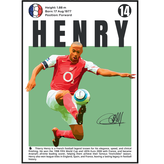 Henry N14 Football Posters - 98typesFootball Posters