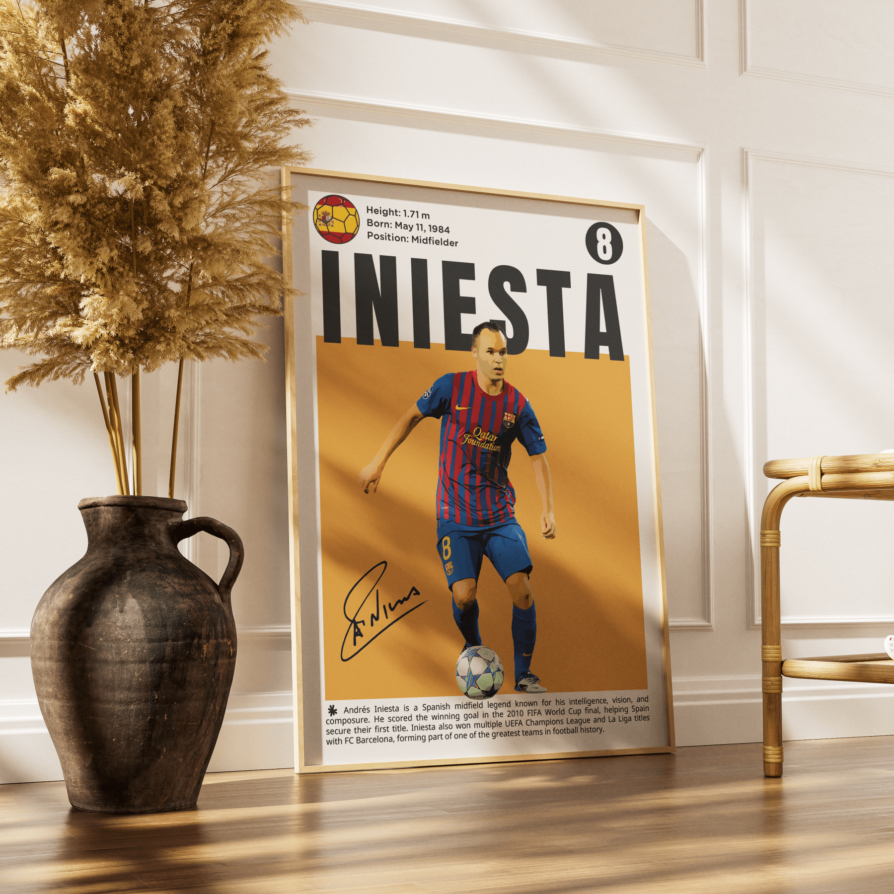 Iniesta Football Posters - 98typesFootball Posters