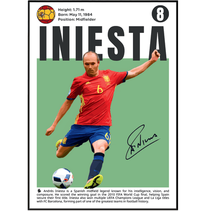 Iniesta N8 Football Posters - 98typesFootball Posters