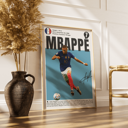 Kylian Mbappé N7 Football Poster - 98typesFootball Posters