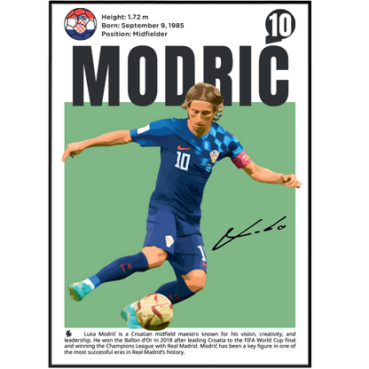 Luka Modrić Football Poster - 98typesFootball Posters