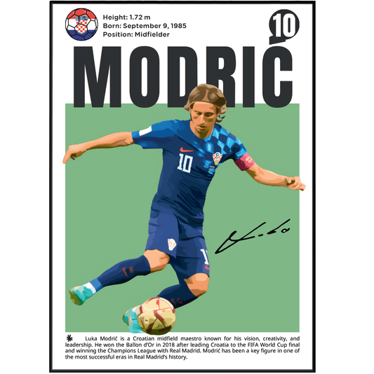 Luka Modrić Football Poster - 98typesFootball Posters