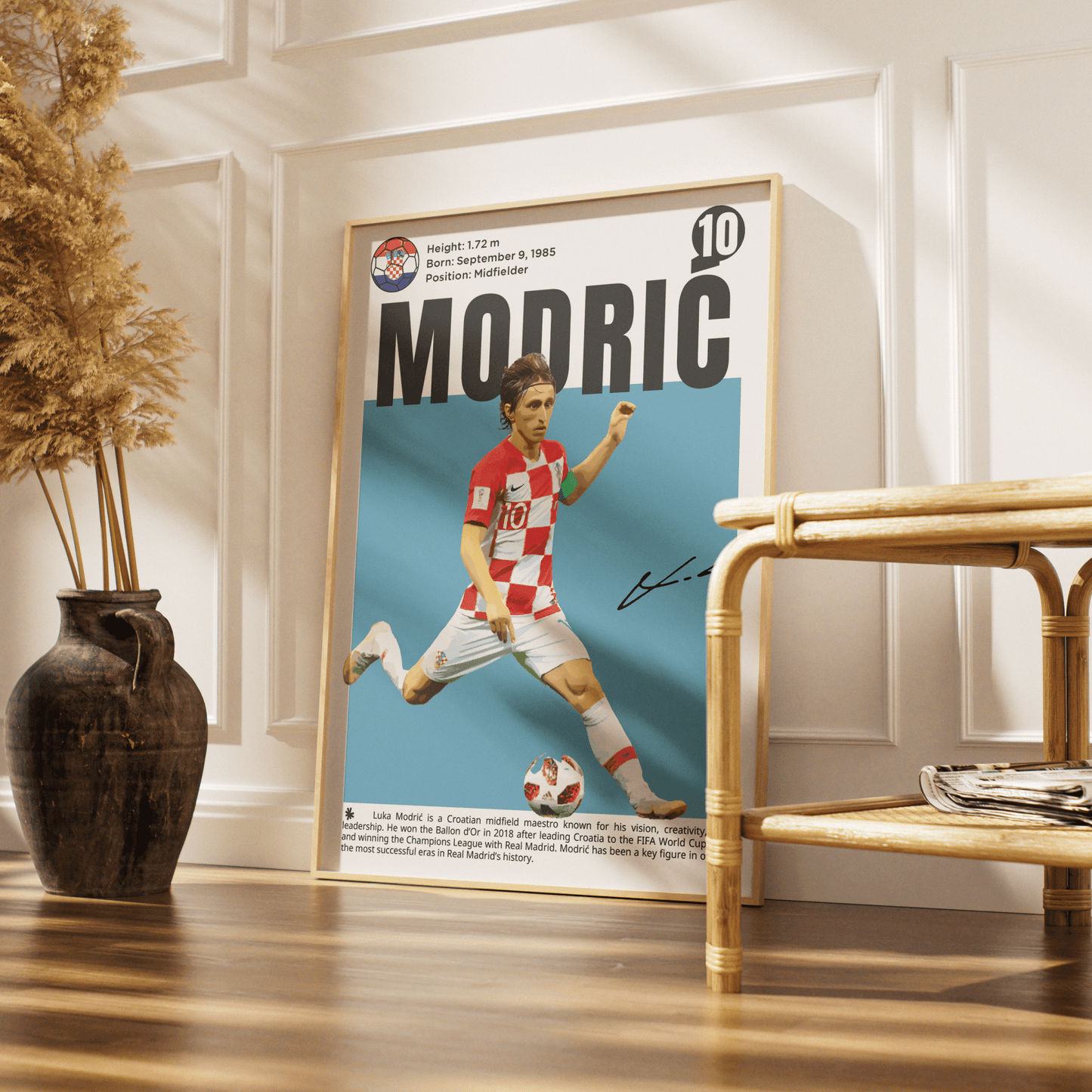 Luka Modrić N10 Football Poster - 98typesFootball Posters