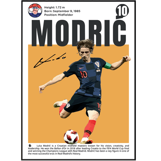 Luka Modrić N10 Football Posters - 98typesFootball Posters