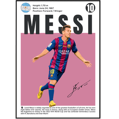 Messi Football Poster - 98typesFootball Posters