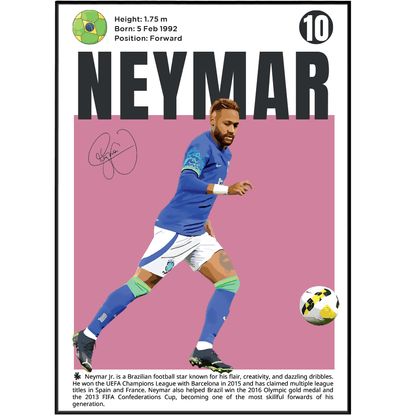 Neymar Football Poster - 98typesFootball Posters