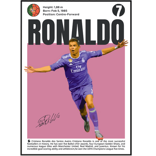 Ronaldo 7 Football Posters - 98typesFootball Posters